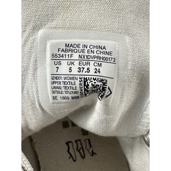 Converse All Star Chuck Taylor High Top Women's Heathered Gray Size 7 - Picture 8 of 9